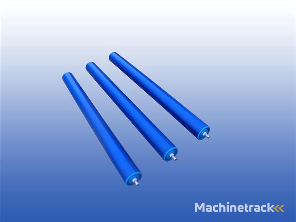 rollenbaanrol kunststof - 30 cm - u00d8 50 mm - RVS as