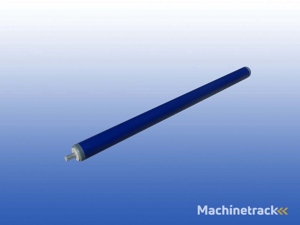 rollenbaanrol kunststof - 50 cm - u00d8 30 mm - RVS as