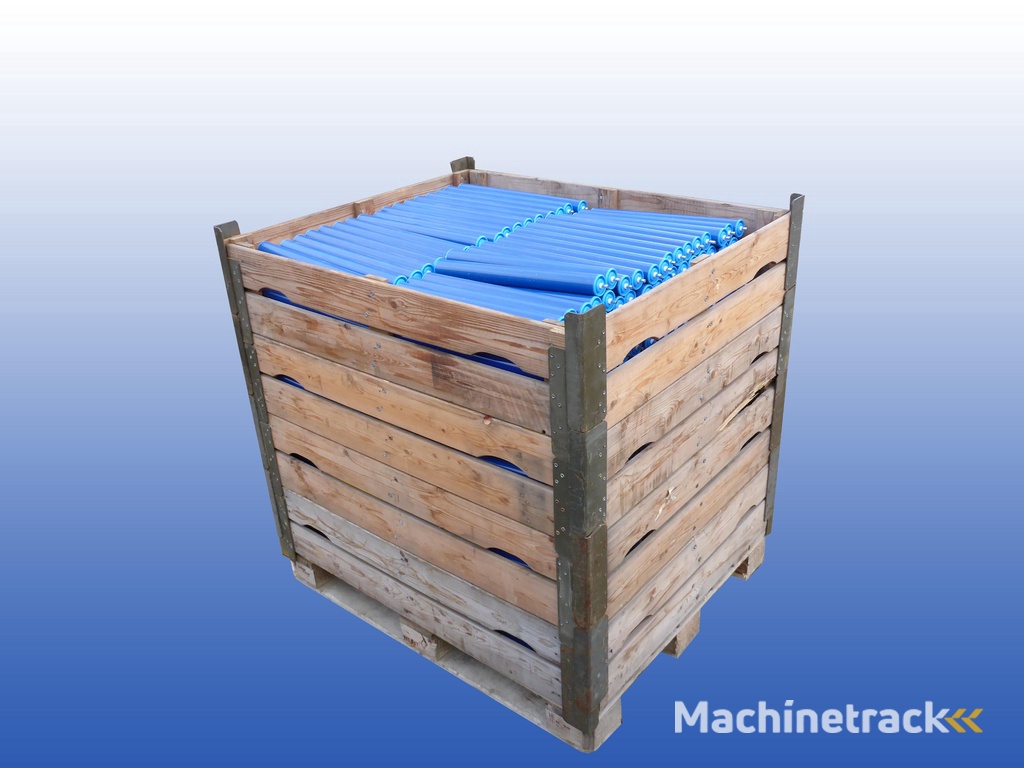 rollenbaanrol kunststof - 70 cm - u00d850 mm - RVS as