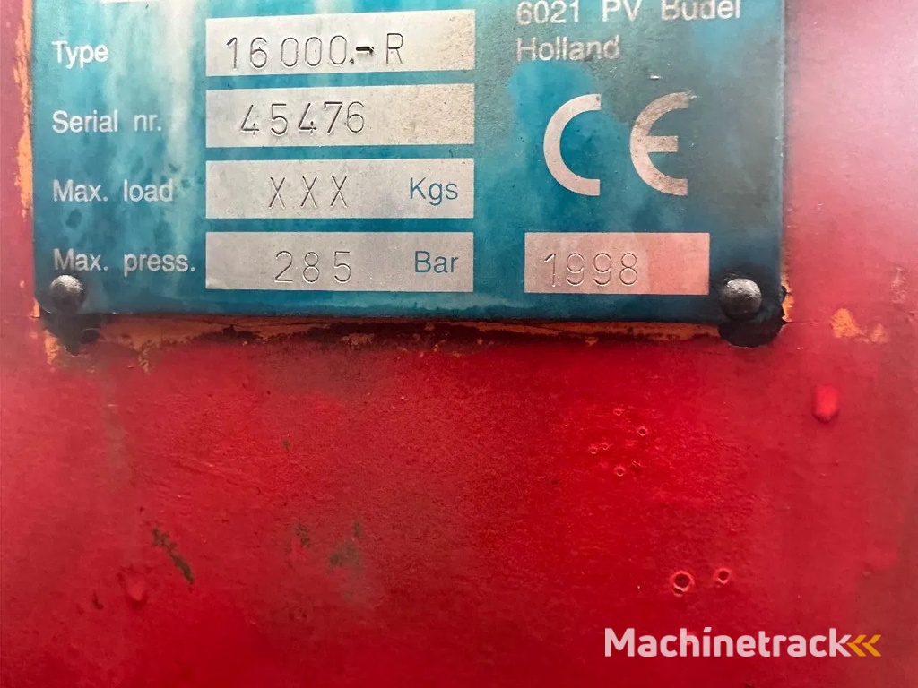 Kennis Kraan R 16,000 met Steunpoten 141 cm kraanspoor