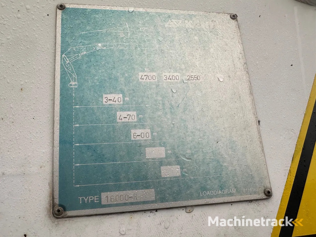 Kennis Kraan R 16,000 met Steunpoten 141 cm kraanspoor