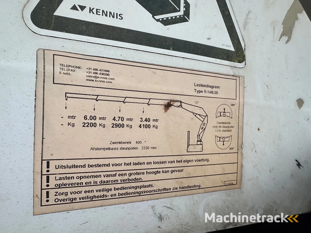 Kennis Kraan R 14,000 kraanspoor 130cm