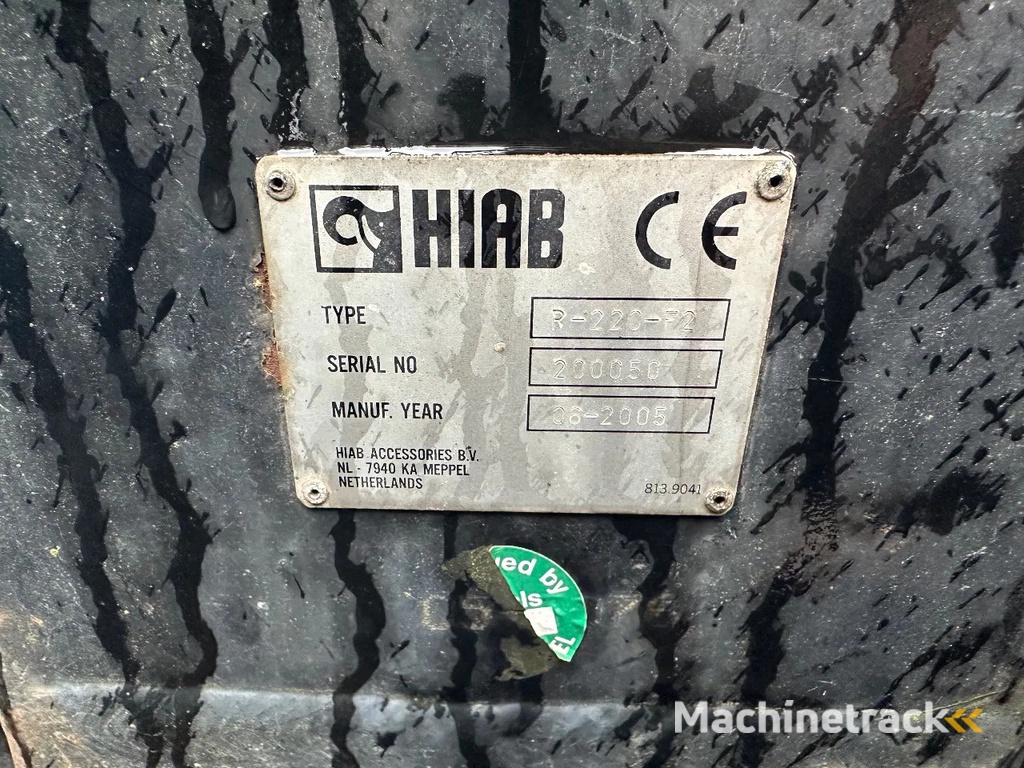 Hiab R 220-F2 joystick Steunpoten