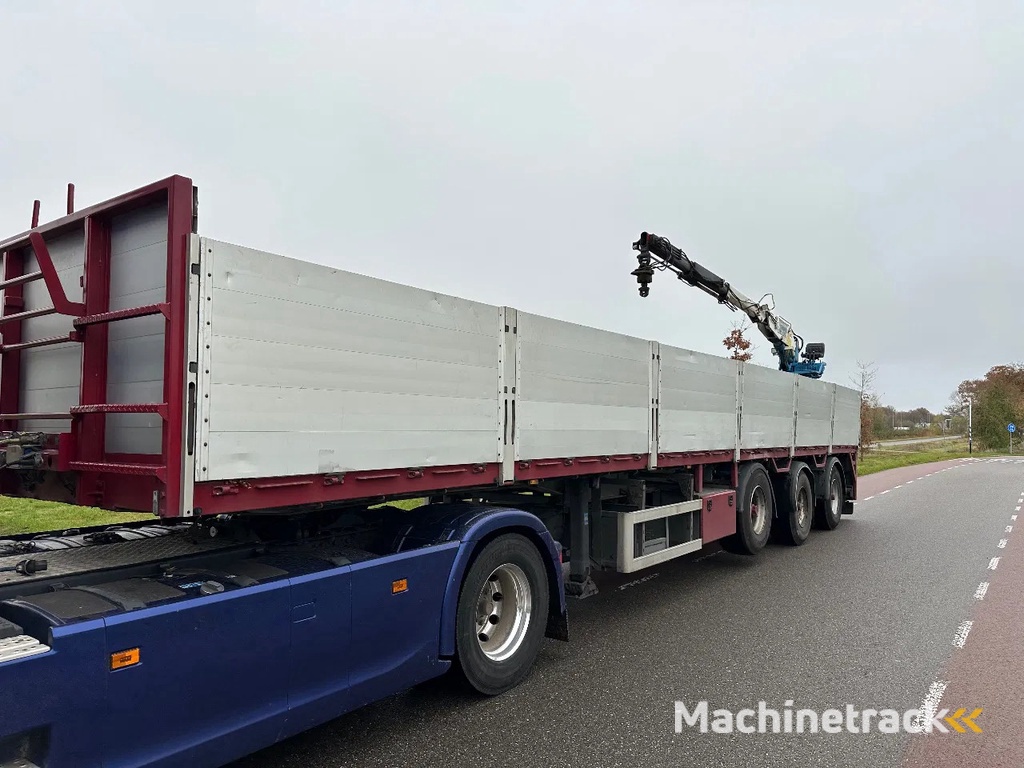 Pacton Steenoplegger stenentrailer + Kennis kraan R 14.000 apk 9-2026