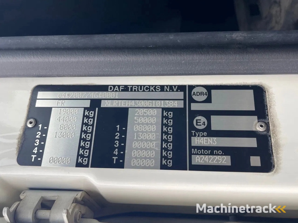 DAF XF 460 France truck,  2016, PARKING AIRCO !