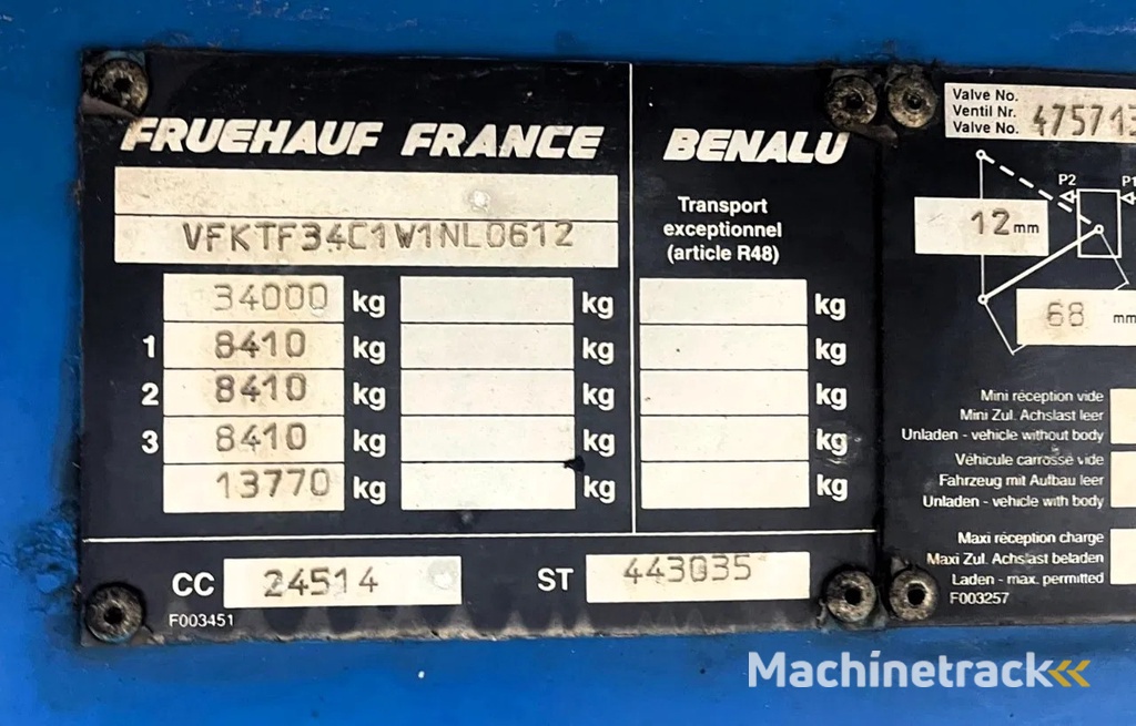 Benalu 50 m3, 5660 kg, 3 axels SPRING