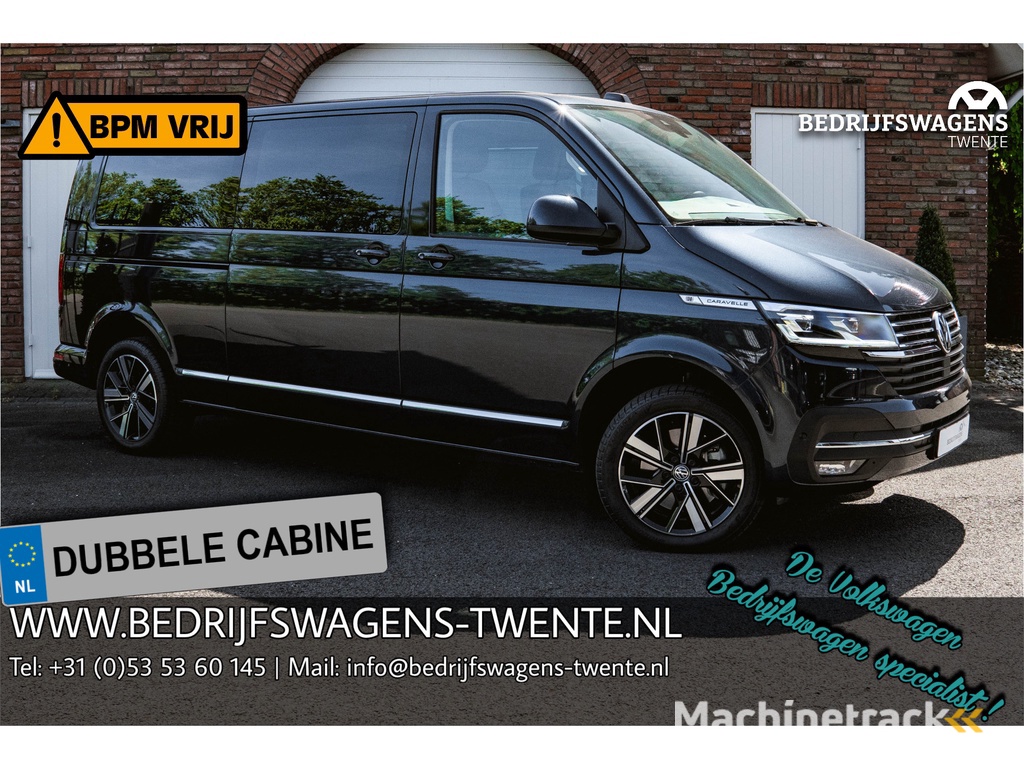 Volkswagen Caravelle T6.1 2.0 TDI 204 PK DSG L2H1 A-KLEP FULL OPTIONS DUB/CAB ACC | LED | Leder | Side Assist | Privacy glass |