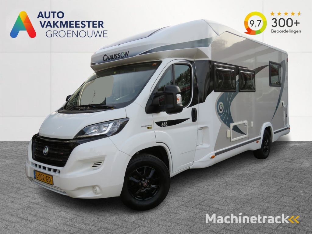 Chausson 648 Titanium VIP 140pk Aut. 4-pers. / Queens bed / Hefbed / Fietsenrek / BOVAG garantie