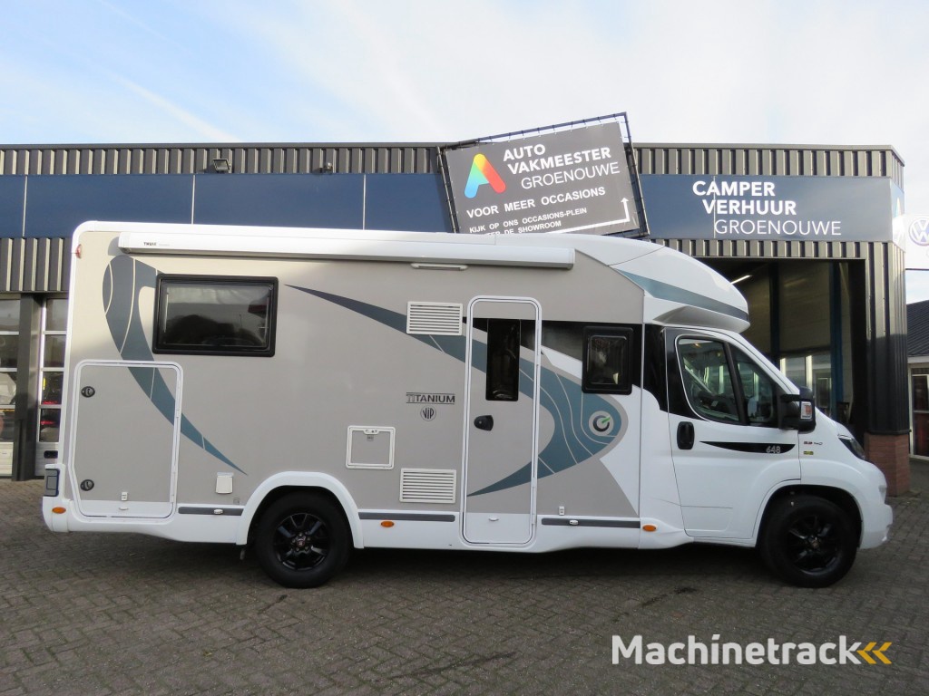 Chausson 648 Titanium VIP 140pk Aut. 4-pers. / Queens bed / Hefbed / Fietsenrek / BOVAG garantie