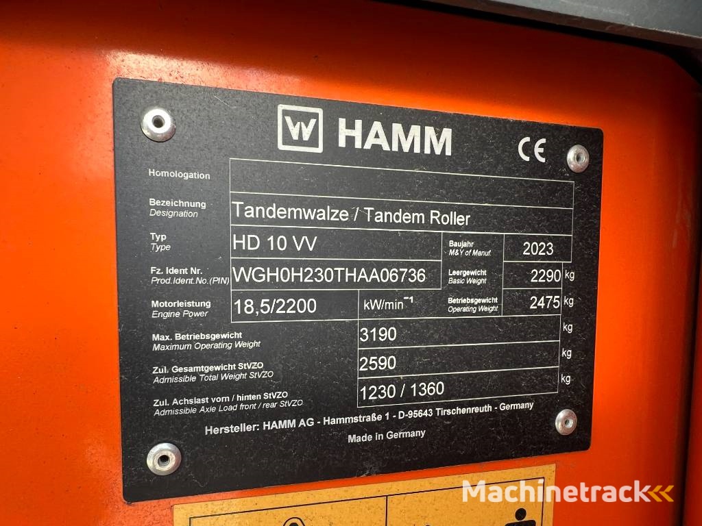 Hamm HD10 VV