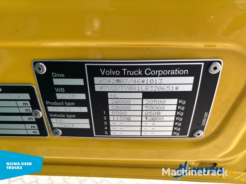 Volvo FM 460 4x2 PTO + Alcoa's