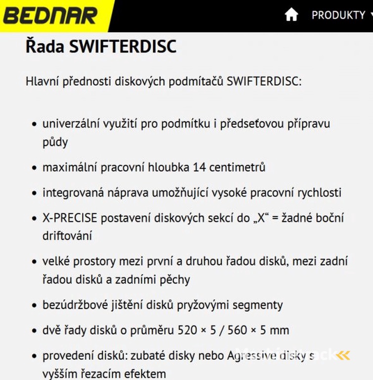 _JINÉ (CZ) Bednar - Swifterdisc 8000 XE