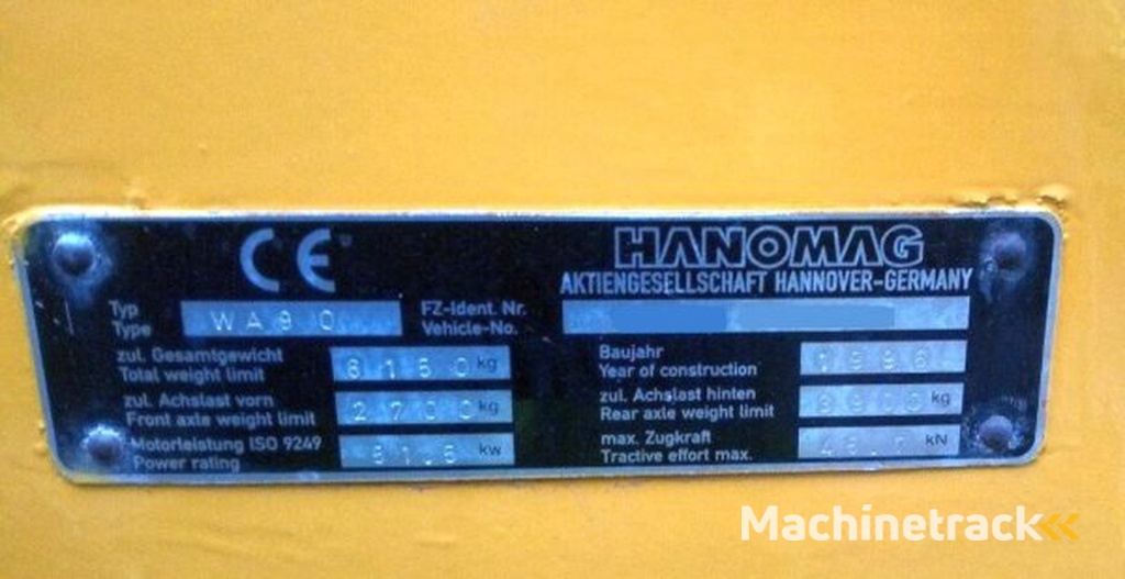 Hanomag WA 90 (Komatsu) -motor Perkins