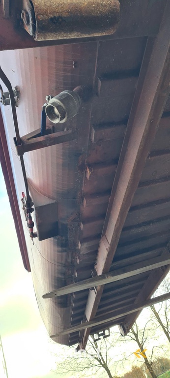 vloeistof container 30 M3 met rol zeil