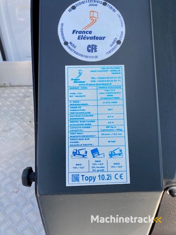 France Elévateur Topy 10.2