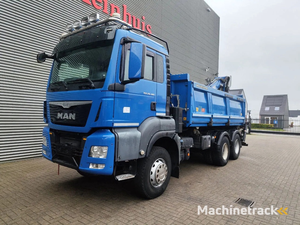 MAN TGS 26.480 6x4 Meiller 3 Seitenkipper Penz 20LP+8.50R