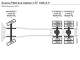 Minituur van Scania P340 6x4 Liebherr LTF 1035-3.1!