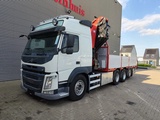 Minituur van Volvo FM 500 8x4 Tridem Euro 6 HMF 5020 K6 6x Hydr. Jip 6x Hydr. Winch!