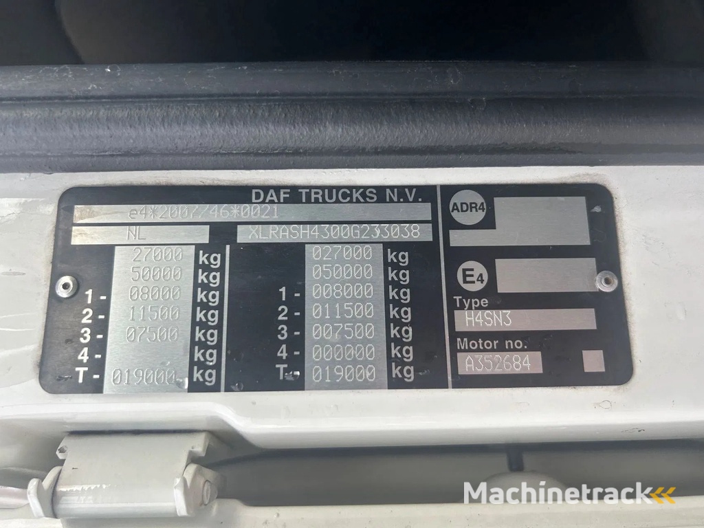 DAF XF 530 XF530 Super Space Cab FAR