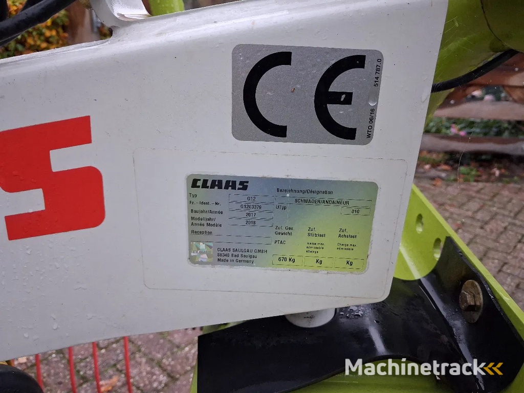 Claas Liner 420 en 450 hark