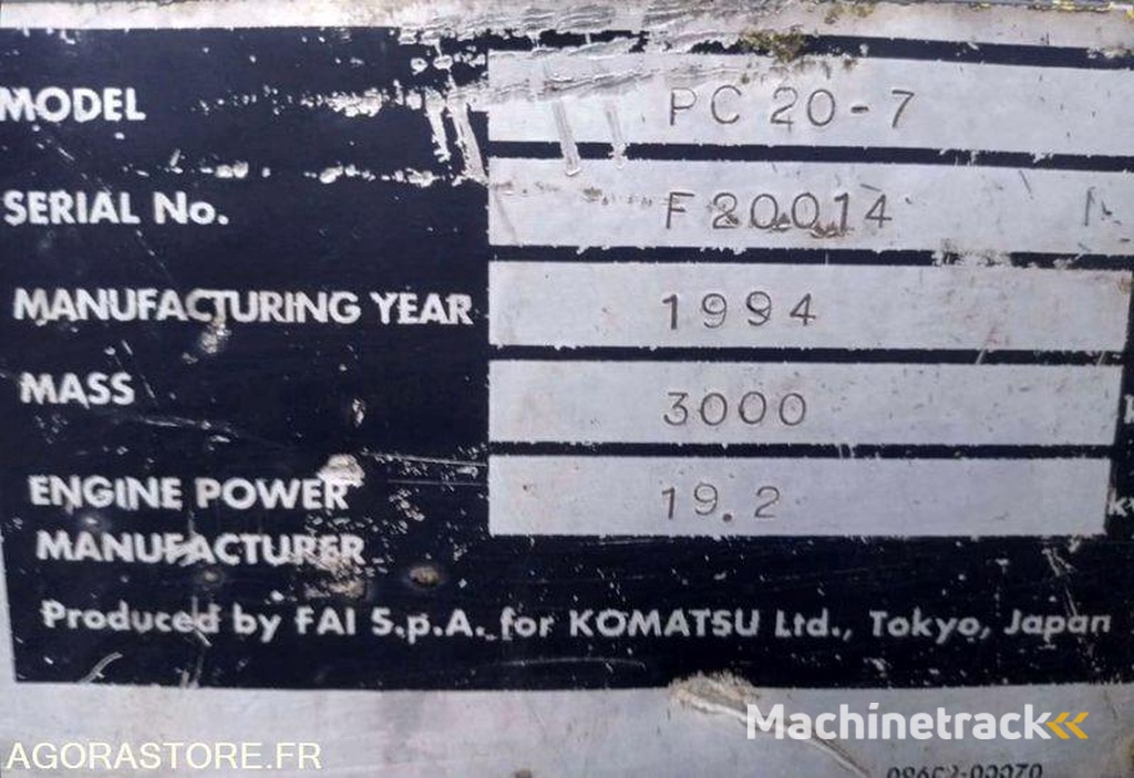 Komatsu PC20-7