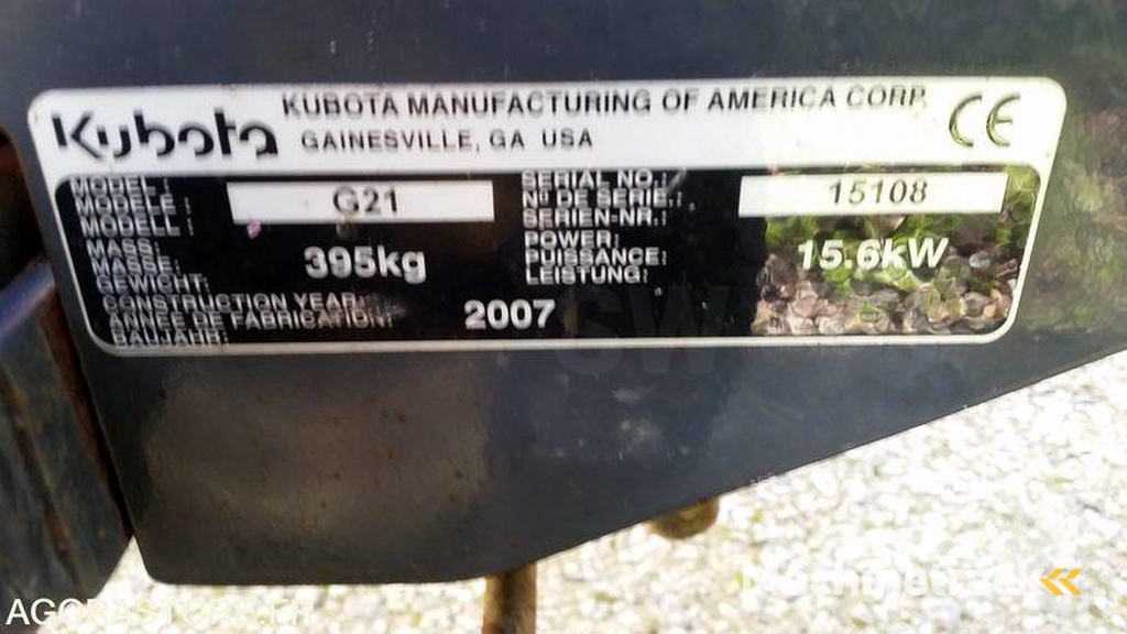 Kubota G21