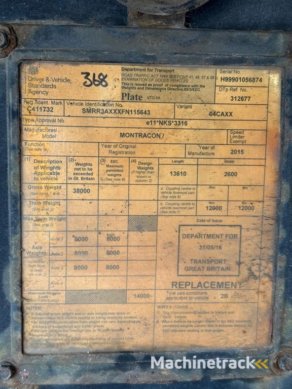 Montracon 2015 SLXe 200 - CML368