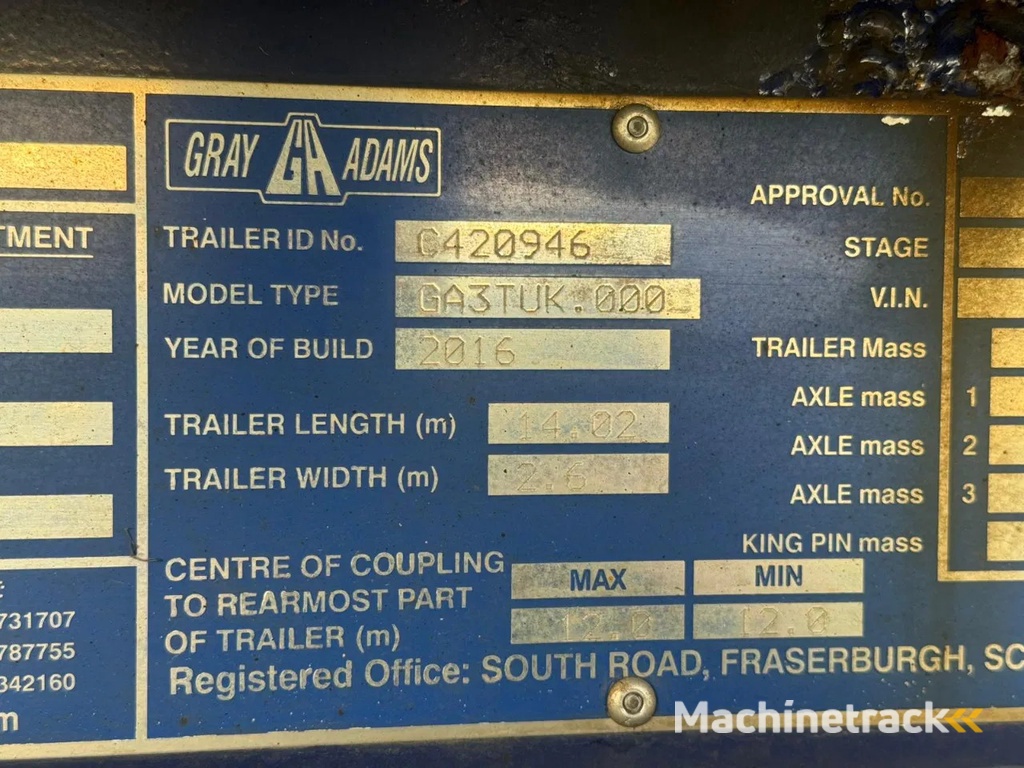 Gray and Adams 2016 Vector 1350 - MJG039