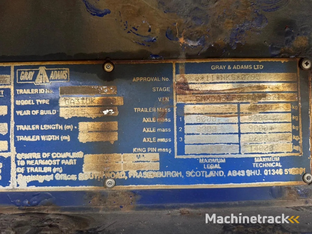 Gray and Adams 2015 Vector 1350 - MJG038