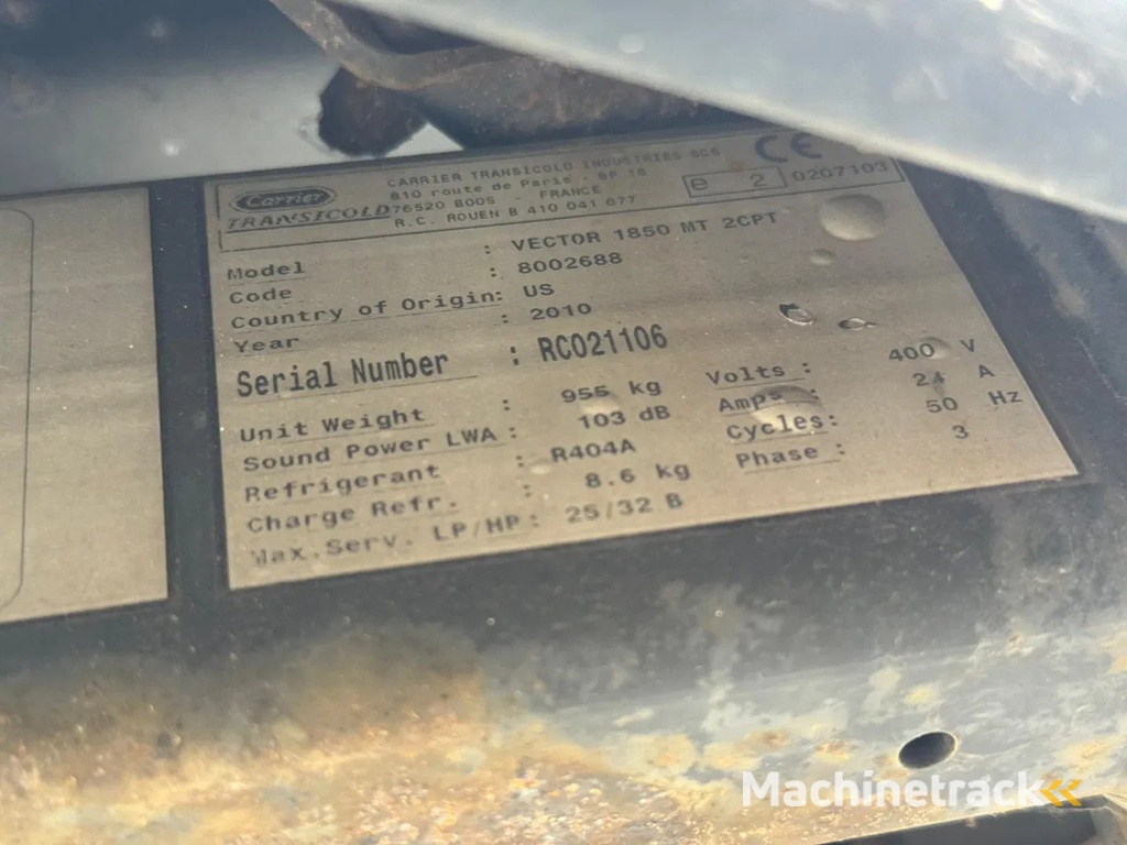 Gray and Adams 2010 Vector 1850 MT - D11