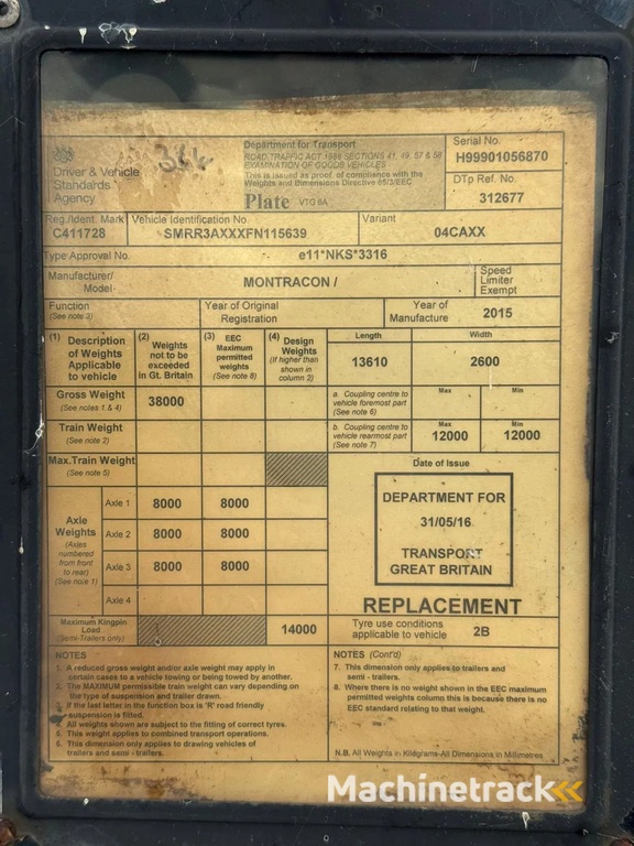 Montracon 2015 SLXe 200 - CML364