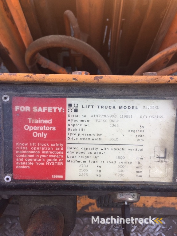 Hyster S3.00XL Nog volledig functioneel