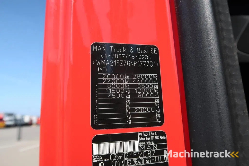 MAN TGX 26.470 -  BDF - Retarder - 2021