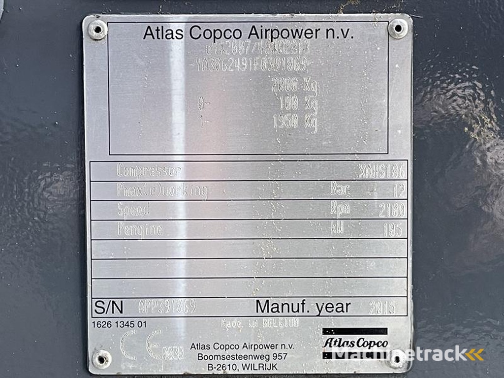 Atlas Copco XAHS 186 DD - N