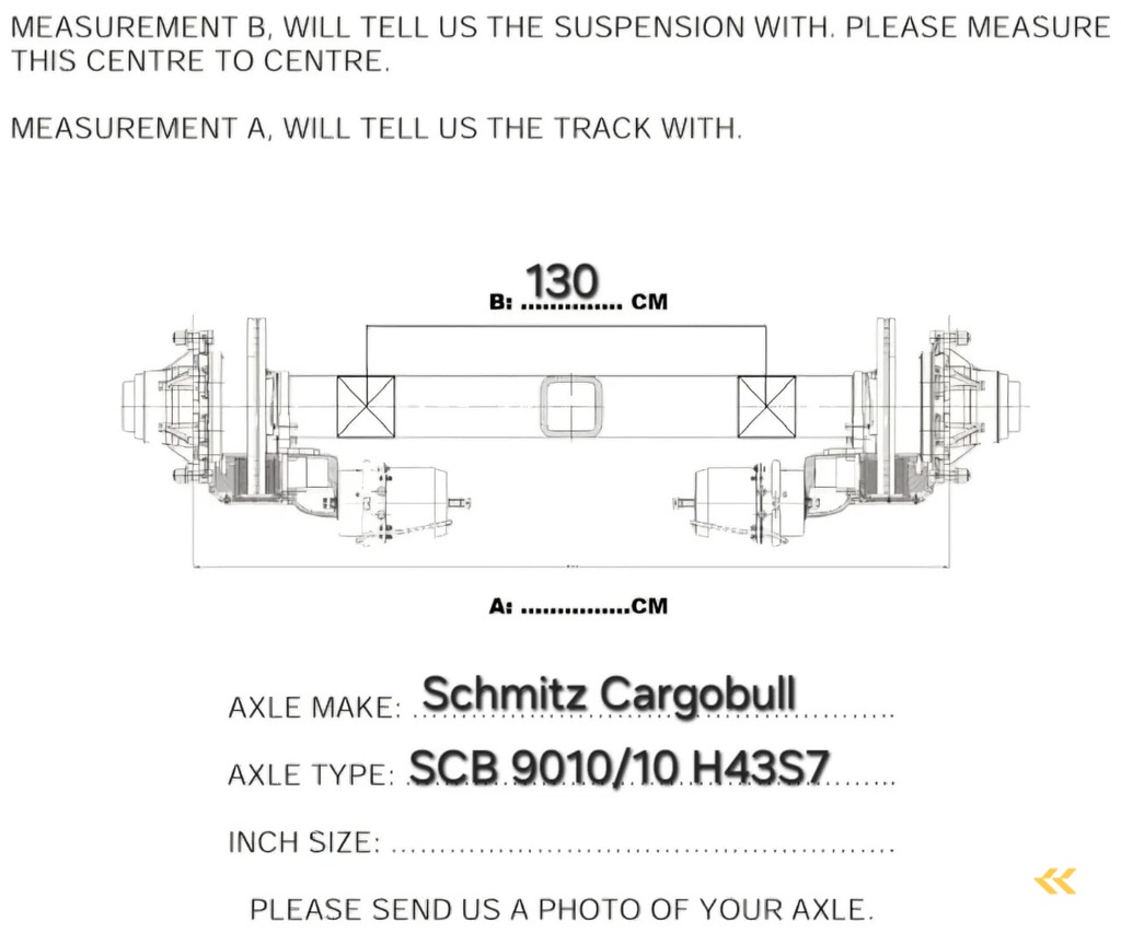 Schmitz Cargobull SCB 9010/10 H43S7 - Lifting axle - Liftas