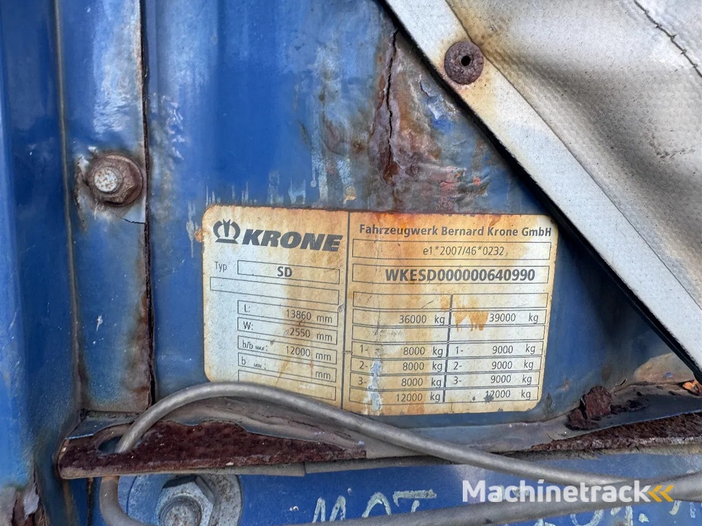 Krone SD - MEGA - Sliding roof