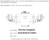 Minituur van Schmitz Cargobull SCB 9010/10 H43S7 - Lifting axle - Liftas