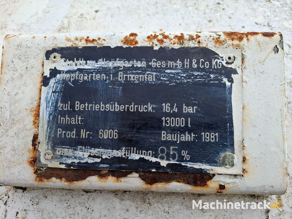 LPG / GAS GASTANK 13000 LITER