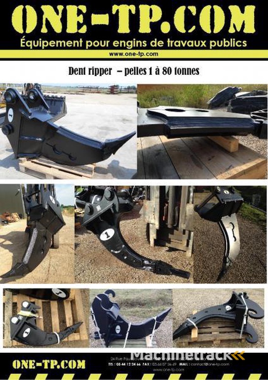ONE-TP dent ripper de déroctage pour toutes pelles