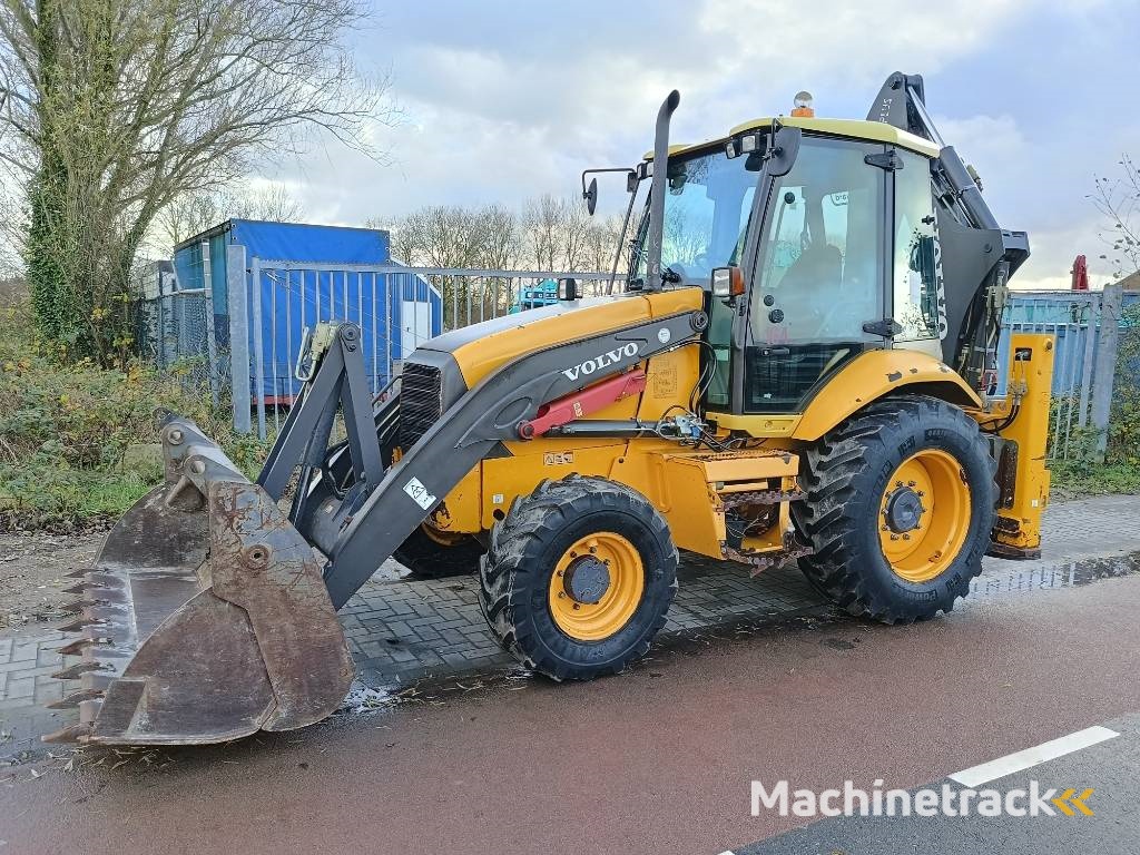 Volvo BL 61 + graaflaad combinatie backhoe loader lader