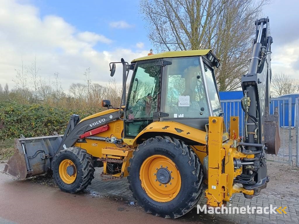 Volvo BL 61 + graaflaad combinatie backhoe loader lader