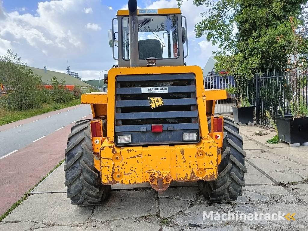 JCB 410 shovel wiellader loader + 2 bakken 4x4 robuust