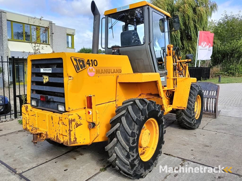 JCB 410 shovel wiellader loader + 2 bakken 4x4 robuust