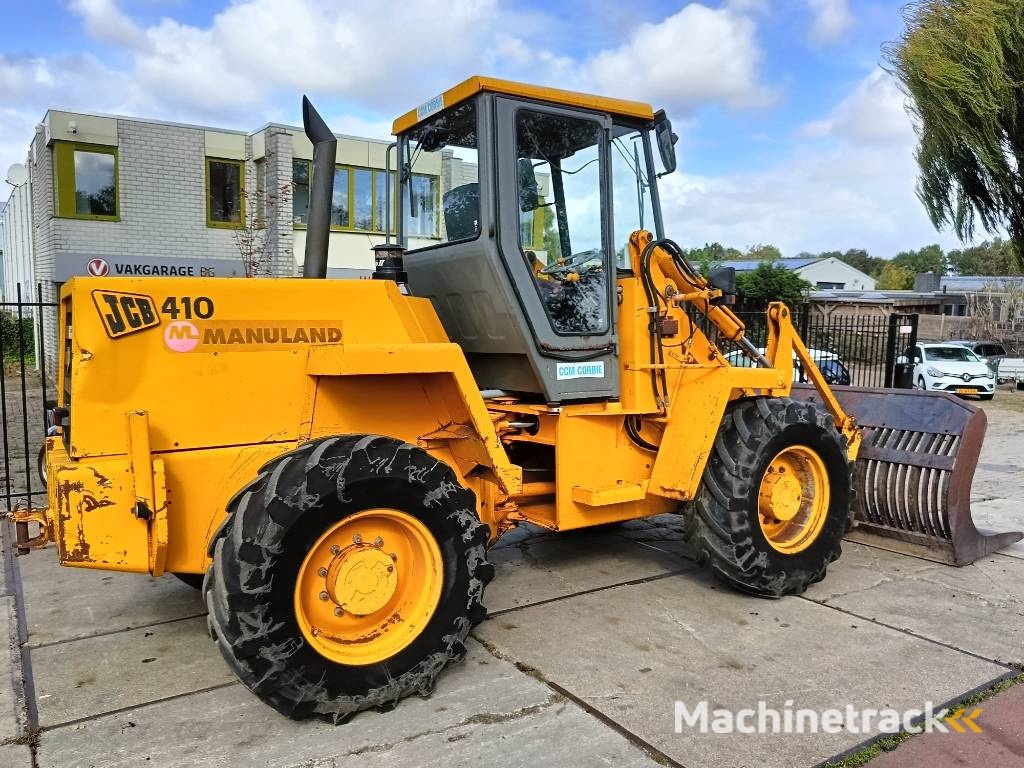 JCB 410 shovel wiellader loader + 2 bakken 4x4 robuust