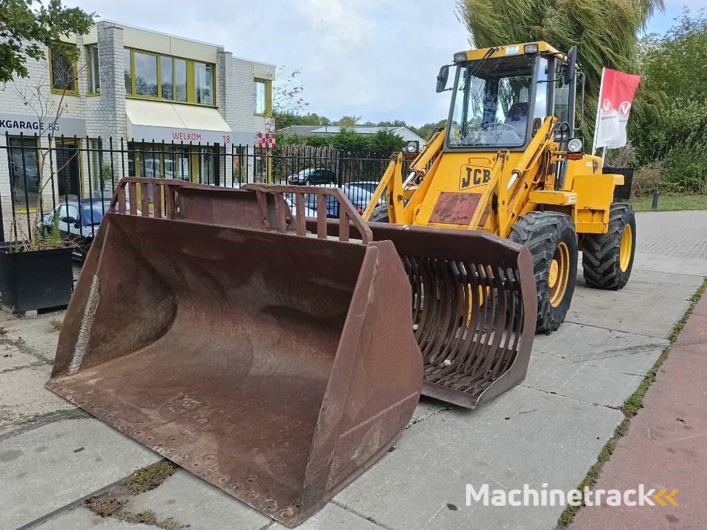 JCB 410 shovel wiellader loader + 2 bakken 4x4 robuust