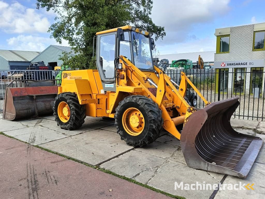 JCB 410 shovel wiellader loader + 2 bakken 4x4 robuust
