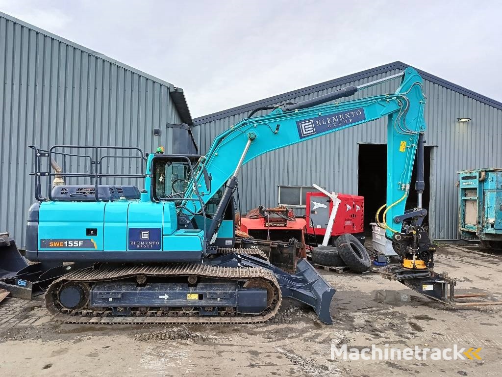 Sunward SWE 155 F + tilt rotator engcon ec214s 8 bakken