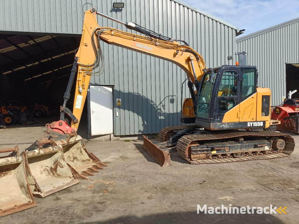 Sany SY 155 U graafmachine excavator rupskraan tracked