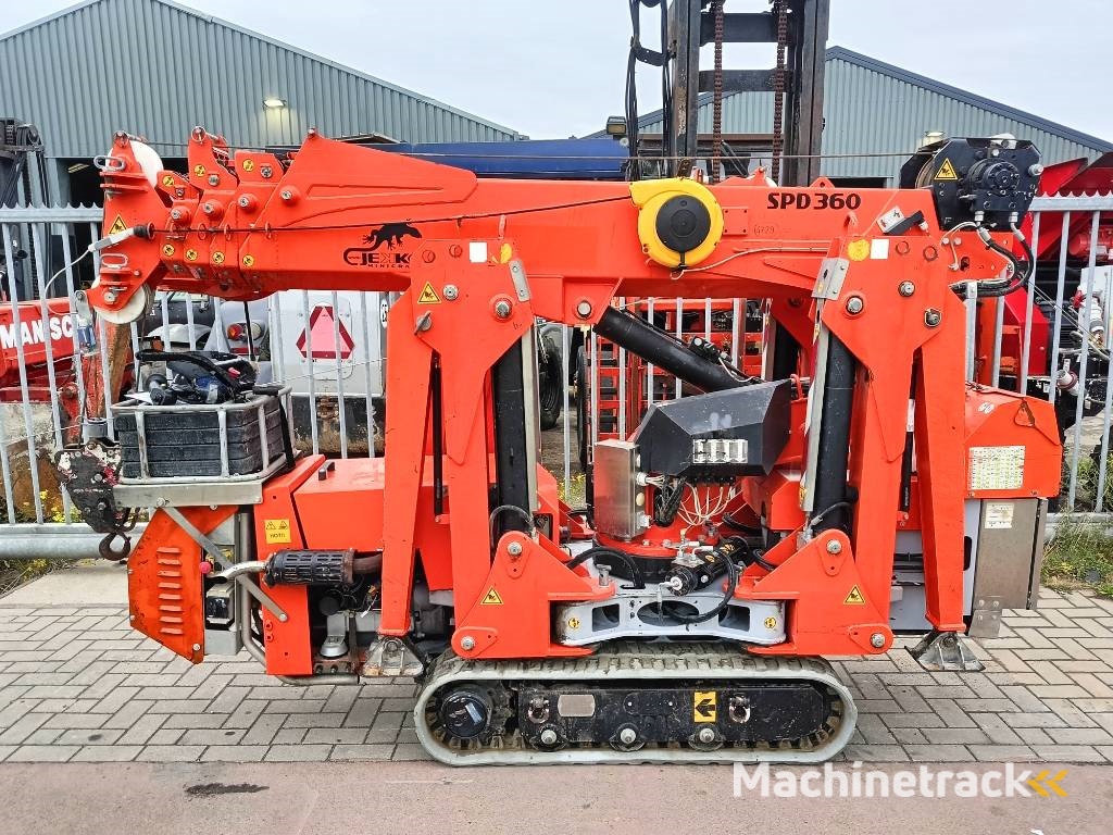 Jekko SPD 360 C DH mini hijskraan crane spider spin hybr
