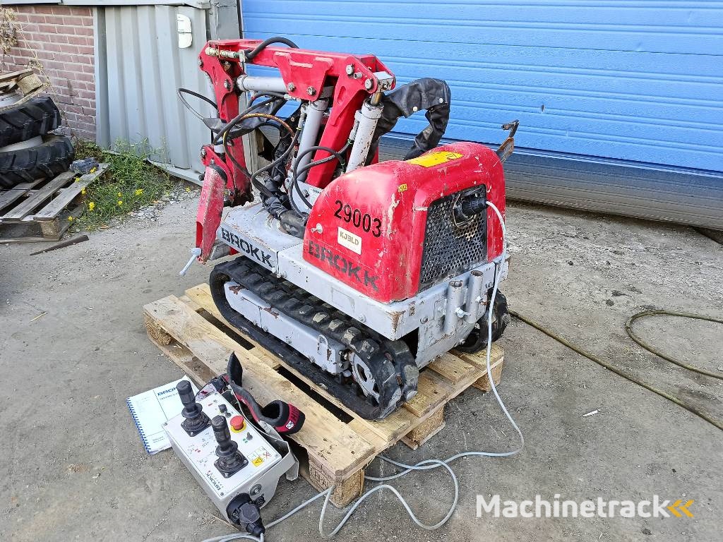 Brokk mini cut 40 demolition robot remote controlled